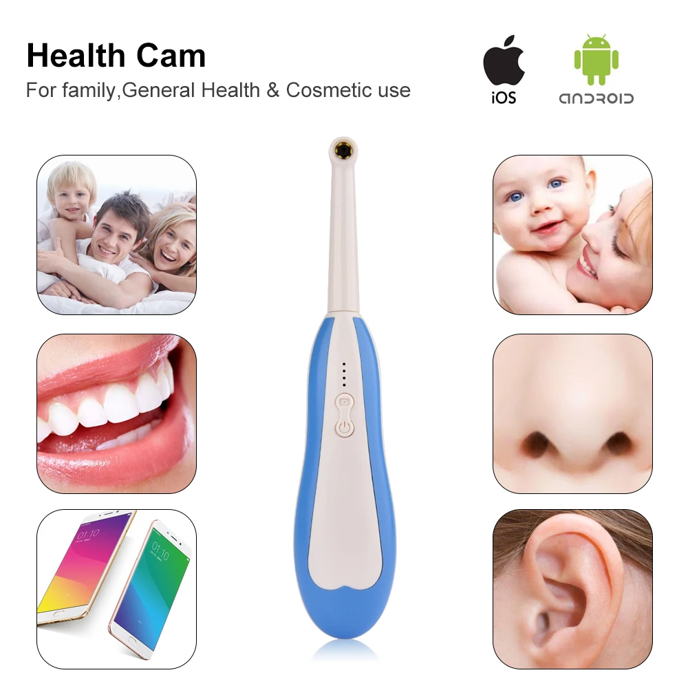 

WIFI Dental Intraoral Camera 6x LED Bright Lights HD Wireless Oral Camera Oral Endoscope for Android iOS Tablet Windows System