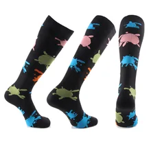 Meias esportivas de compressão para homens unisex meias de corrida ao ar livre