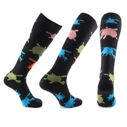 Compression Men Women Sports Socks Nylon Unisex Outdoor Running Racing Cycling Long Pressure Stockings Socks