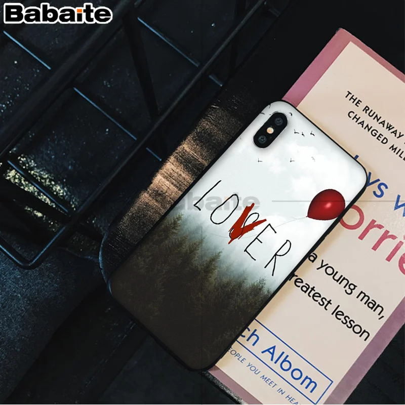 A12 Babaite Stephen King s It pennywise мягкий резиновый черный чехол для телефона iPhone 5 5Sx 6 7 7plus 8 8Plus X XS MAX XR - Цвет: A12