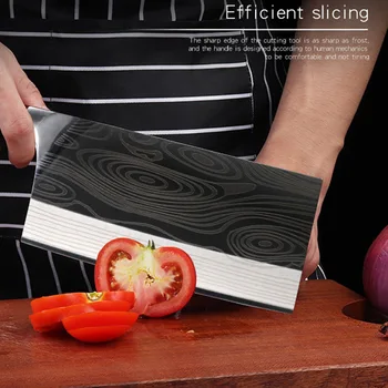 

Liang Da 8 inch Stainless Steel Kitchen Knife Quality Chopping Knife For Cleaver Cooking Tool Butcher Knife Pro Kitchen Knife