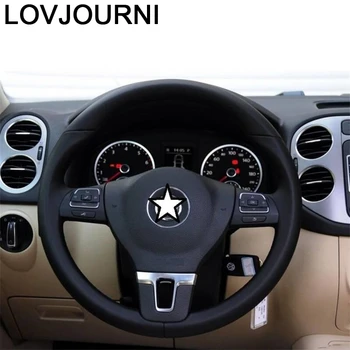 

Car Steering Wheel Interior Automovil Modified Decorative Trim Bright Sequins Covers 08 09 10 11 12 FOR Volkswagen Golf 6