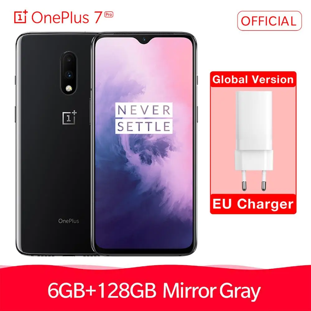 

In Stock Global Version OnePlus 7 6/8GB RAM 128/256GB ROM Smartphone 6.41"AMOLED Display 3700 mAh Snapdragon 855 Octa Core 48 MP