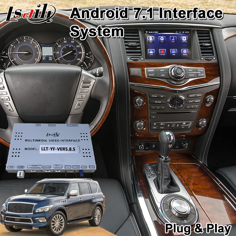 

Android 7.1Car GPS Navigation Multimedia Video Interface for Infiniti QX80 2018-2019 year