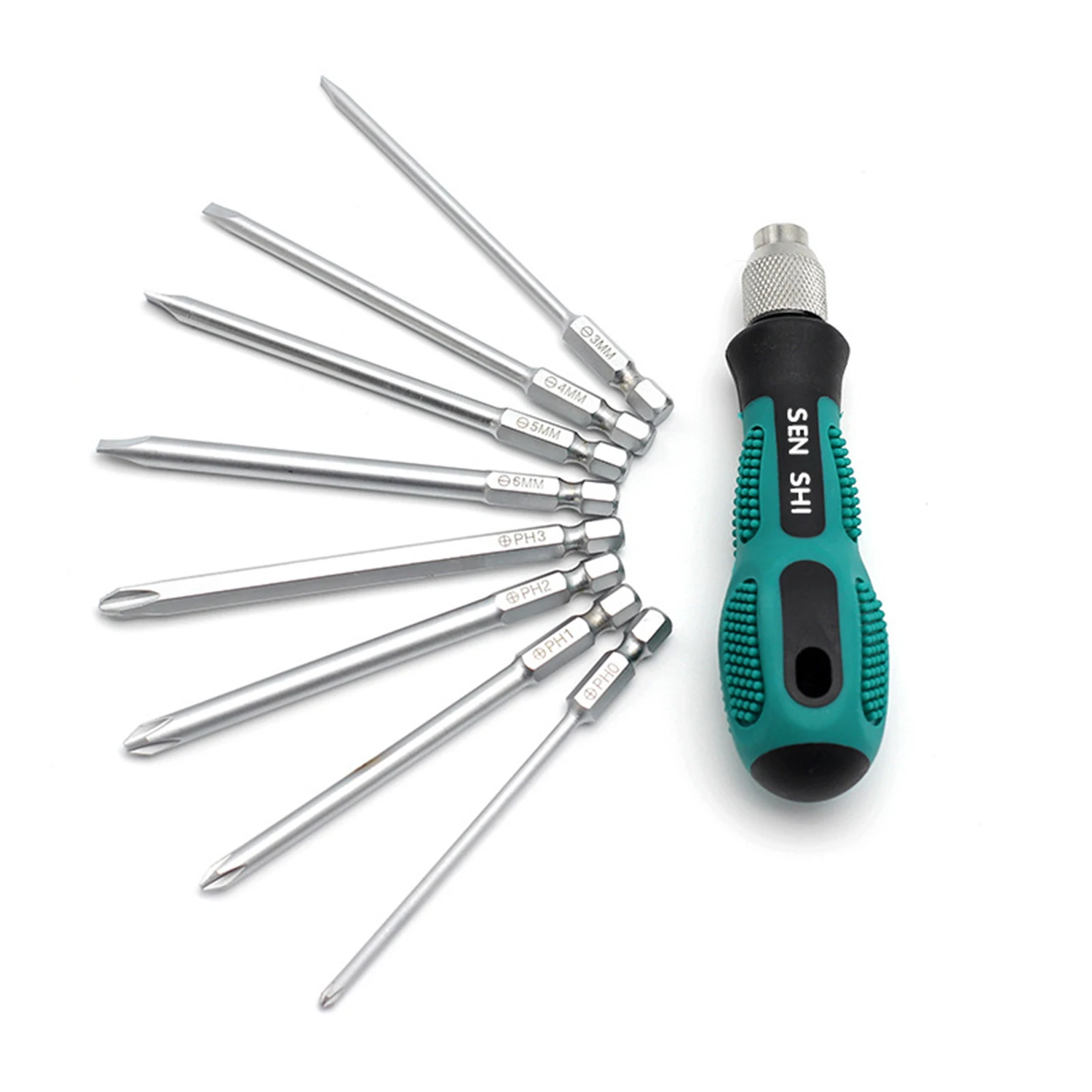 

8 in 1 Screwdriver Kit Multi-function Steel Screwd Bits with Extension Rod Magnetic Repair Tools