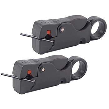 

2Pcs Automatic Accurate Stripping Pliers Wire Stripper Cable Wire Cutters Stripping Crimping Tool with Wrench Tool