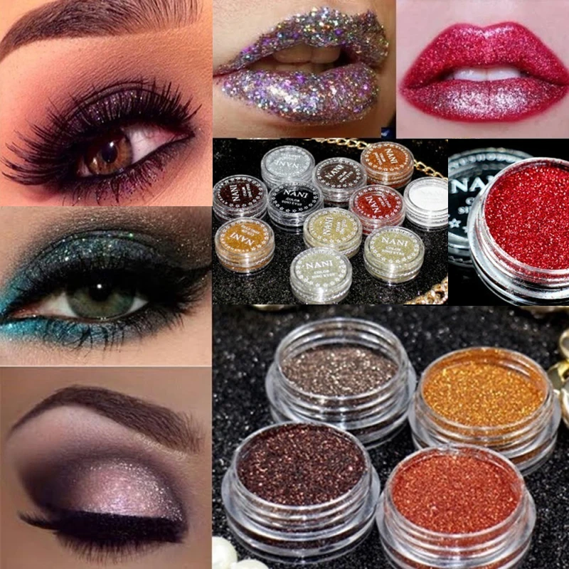 24 Colors Glitter Eyes Lip Face Makeup Shimmer Powder Monochrome Baby Bride Pearl Glitters Shining Make up | Красота и здоровье