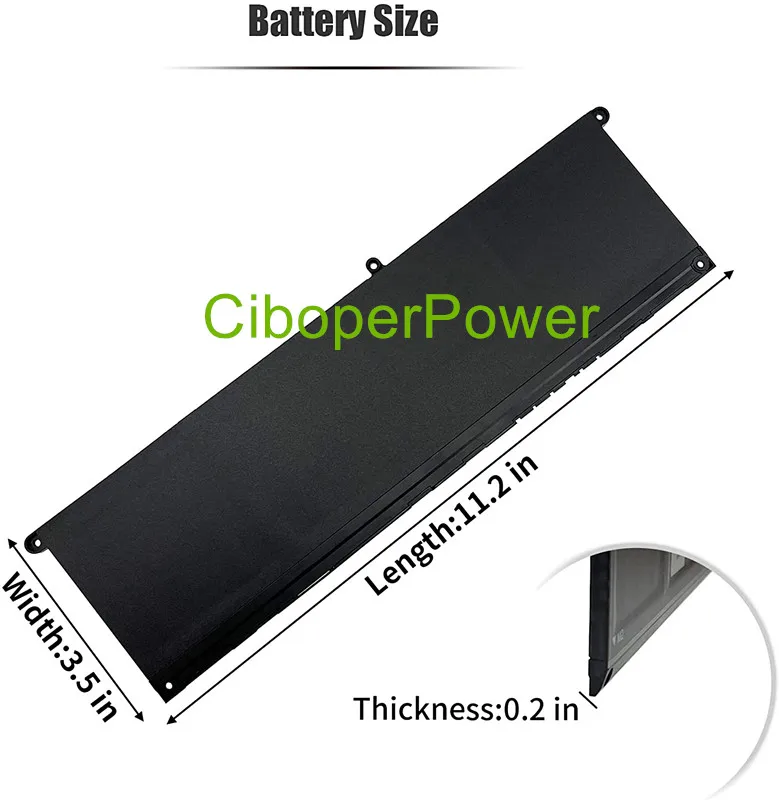 Bateria V6w33 54wh Original Aplicar 5310 3511 5510 5410 5518 3510 3515 5418 Series Laptop 15.2v - Imagem 2