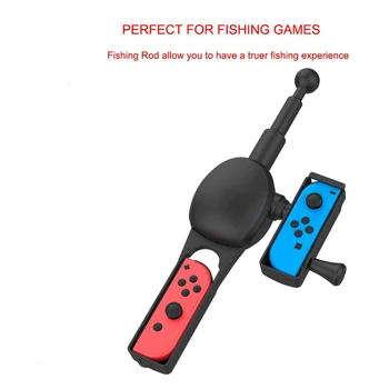 

For NS Switch JoyCon Controller Fishing Handle Rod Fishing Game Kit Fishing Spirits for Nintend Switch Game