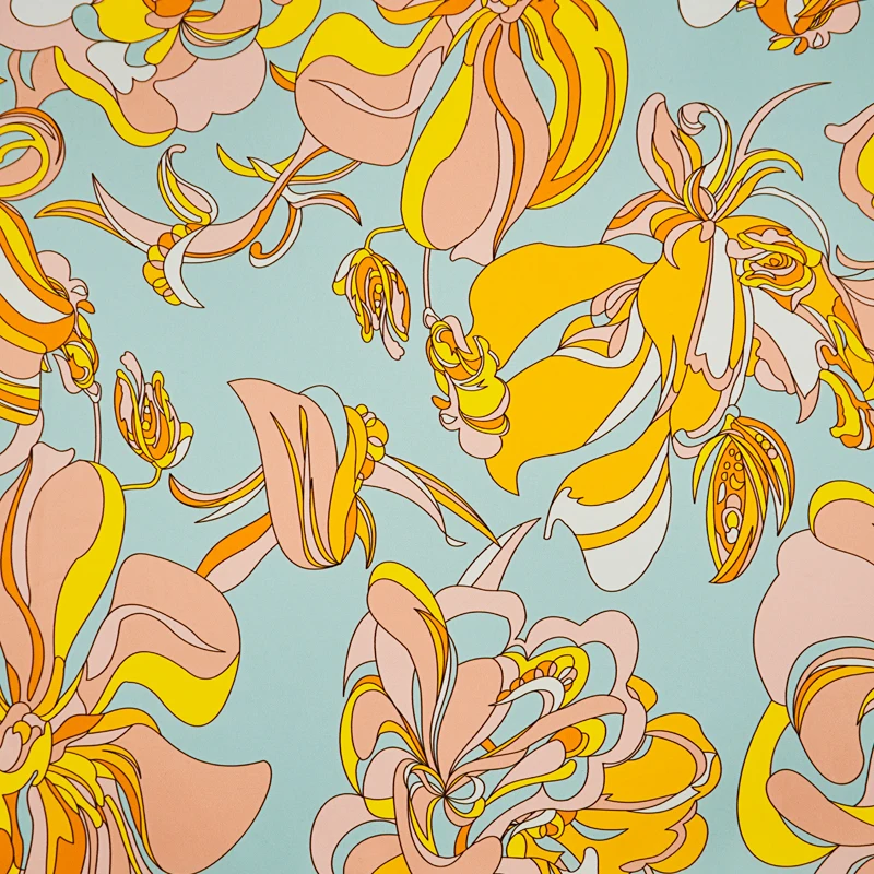 

Europe and the United States with the flower pattern digital printing cloth women's fashion fabric cheaper fabrics free shipping