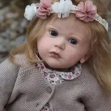 

24 Inch Realistic Rebirth Doll Set Mattia with Coa Soft Color Unfinished Doll Parts with Body and Eyes Christmas New Year Gifts