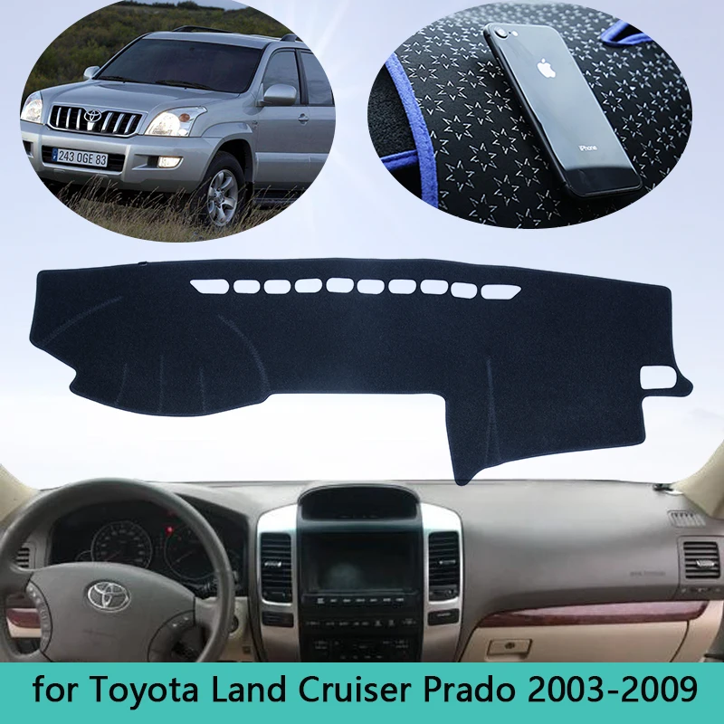 Противоскользящий коврик для приборной панели Toyota Land Cruiser Prado 120 J120 2003 ~ 2009 защиты