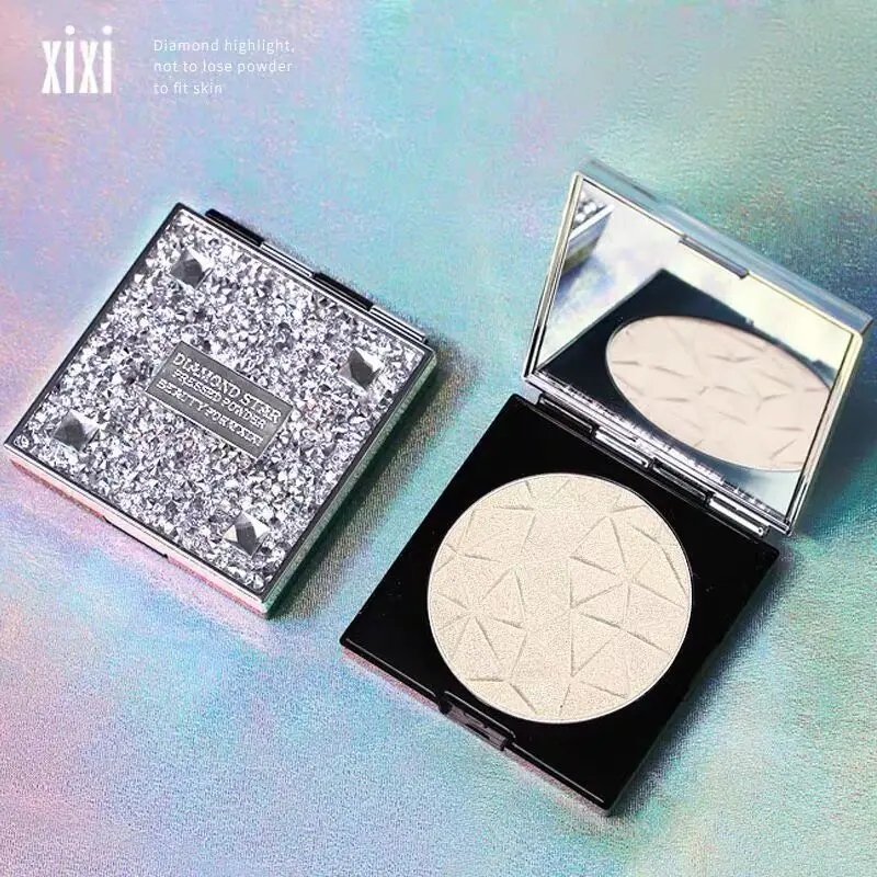 

Starry Diamond Facial Makeup Natural Glitter Highlight Shimmer Pressed Powder Face contour Repair Cosmetic Beauty from XIXI