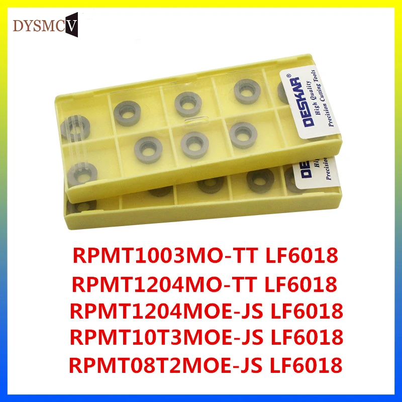 10 шт. DESKAR CNC фреза RPMT10T3MOE-JS RPMT08T2MOE RPMT1003MO-TT RPMT1204MOE-JS нержавеющая сталь обработки