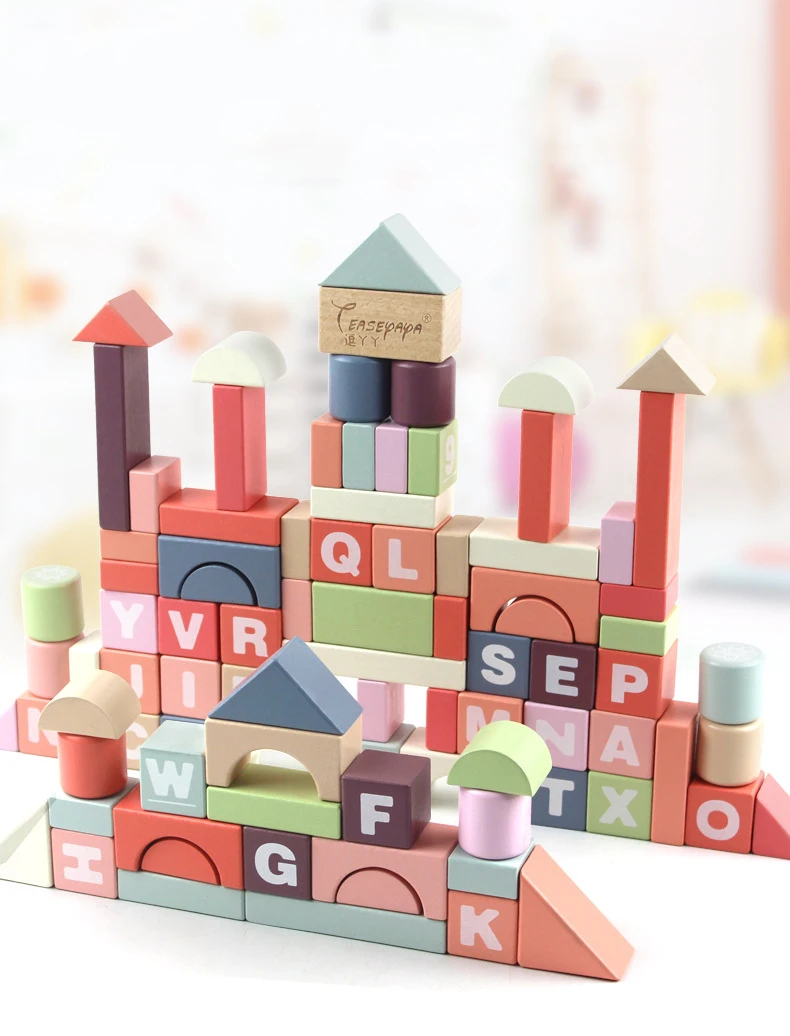 Радужные детские игрушки 13 24 месяцев деревянные блоки радуги jouet bois секретная коробка brinquedo madeira arcoiris Детские деревянные игрушки