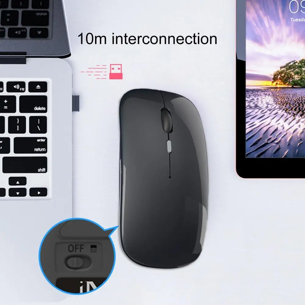 IMICE умная перезаряжаемая Bluetooth ABS Беспроводная игровая мышь для компьютера |