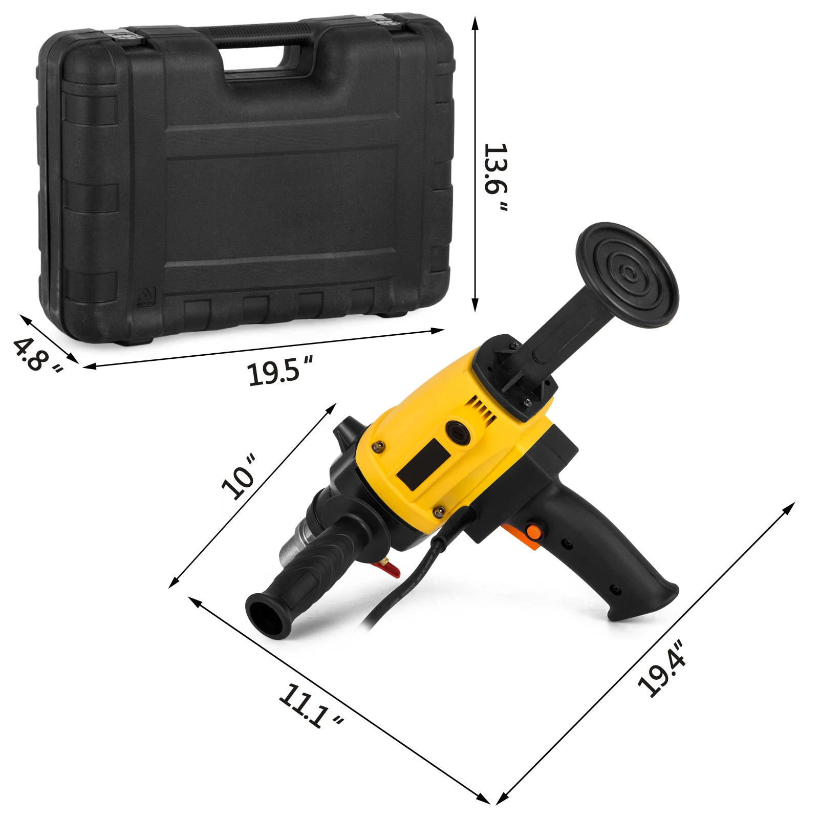 

Diamond core drilling rig is efficient and easy to use Safe core drilling 1880W + outer box