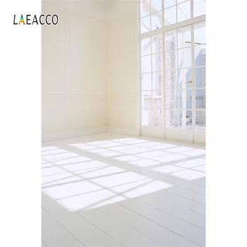

Laeacco White House French Window Sunshine Room Interior Photography Backdrops Photo Backgrounds