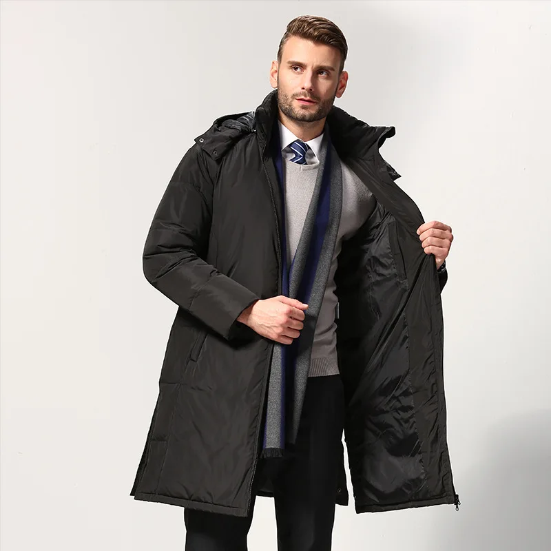AliExpress мужской пуховик среднего возраста, Европа и Америка, Мужская одежда,, пуховик, большой размер, мужское пуховое пальто