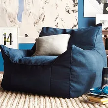 Кресло мешок диван для отдыха стулья сиденье мебель для гостиной без наполнения ленивая подушечка на сиденье Beanbag стул в виде ракушки