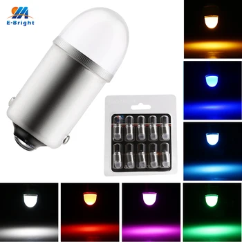 

YM E-Bright 10PCS BA9S Led Car Lights 3030 T11 T4W Auto Bulbs Interior Lighting 12V DC White Blue Red Green Amber Pink Ice Blue