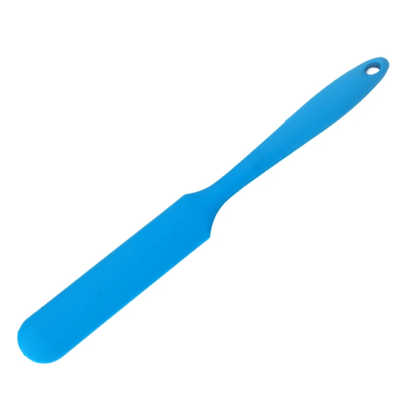Силиконовая соскабливающая антипригарная лопатка-скребок шпатель для масла нож DIY Кондитерские инструменты для выпечки - Цвет: BL