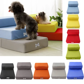 

Puppy Cat Bed Cushion Mat Folding Breathable Mesh Sofa Mat For Dog Cat Traning 2 Step Pet Stairs Mat Toys Pet Bed Stairs