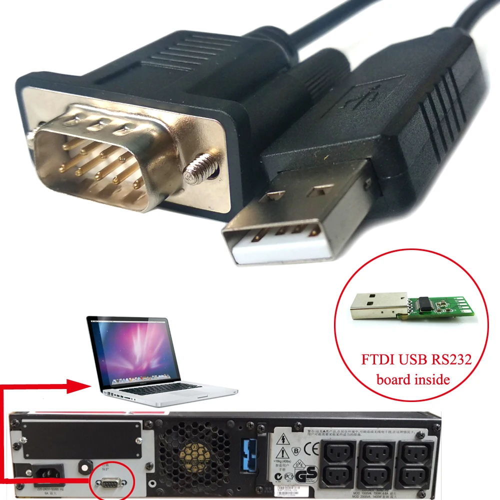 USB или DB9 RS232 адаптер провода для APC UPS SUA 1000ICH пароль восстановить Сбросить