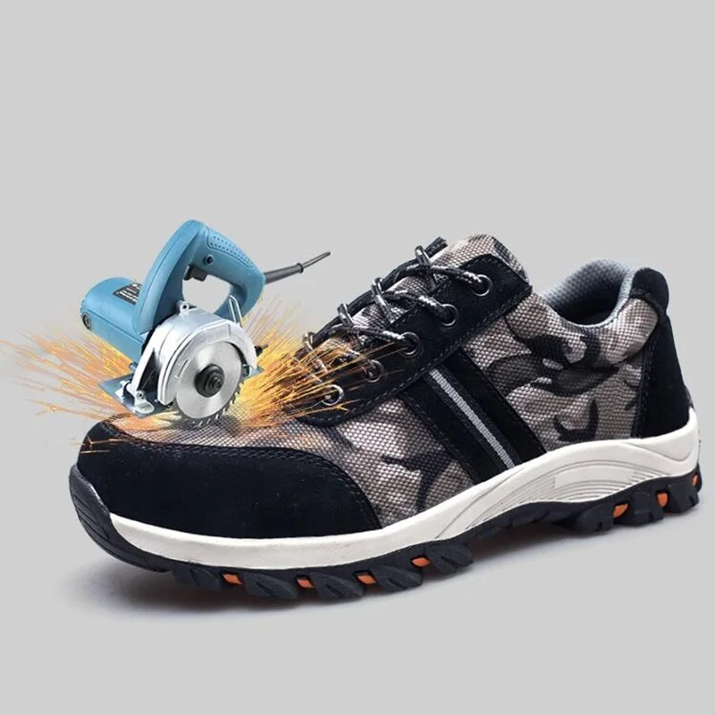 Men's Breathable Work Safety Shoes Men Outdoor Anti-slip Steel Puncture Proof Construction Safety Boots Shoes Steel Toe Cap Men's Breathable Work Safety Shoes Men Outdoor Anti-slip Steel Puncture Proof Construction Safety Boots Shoes Steel Toe Cap