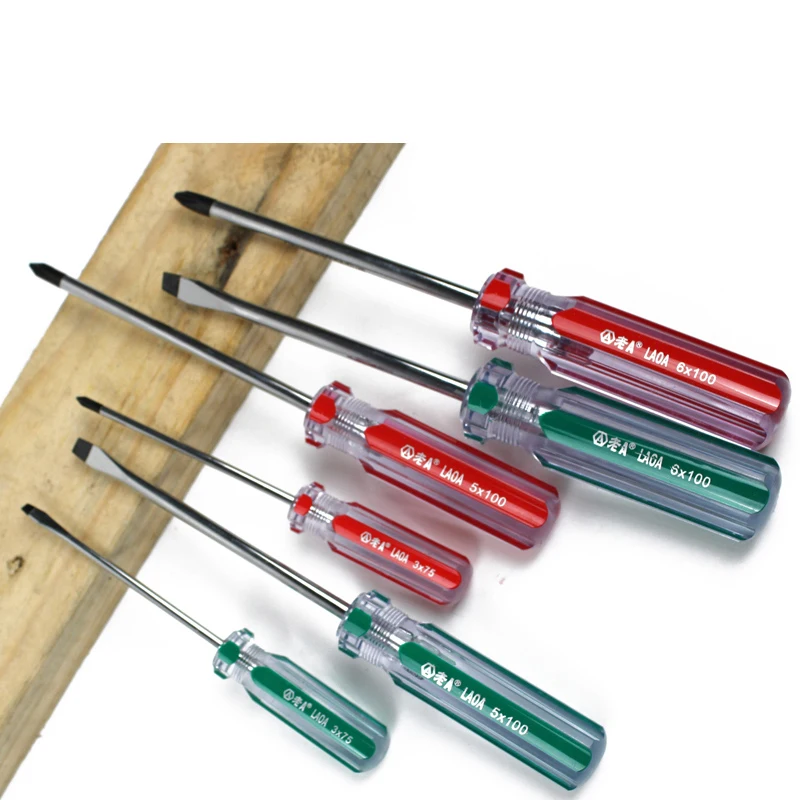 Laoa 6pcs Screwdriver Set Professional Screwdriver Cross And Straight Screwdriver Sets Hand