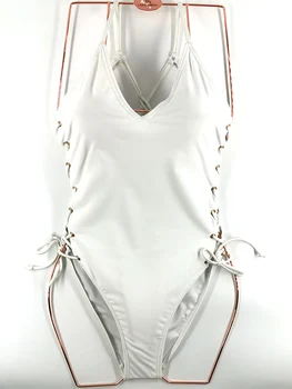

2020 new solid color bikini bikini suit push-up style white