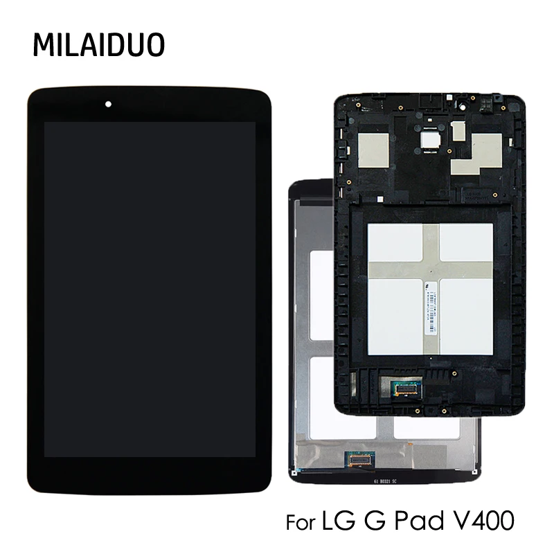 

Top quality For LG G Pad V400 7.0'' LCD Display Touch Screen Digitizer Sensor Tablet Spare Parts Black No Frame