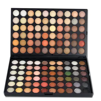 

120 Colors Glitter Eyeshadow Palette Matte Eyeshadow Palette Shimmer Earth Warm Color Nude Make Up Palette Set Kit Cosmetic full