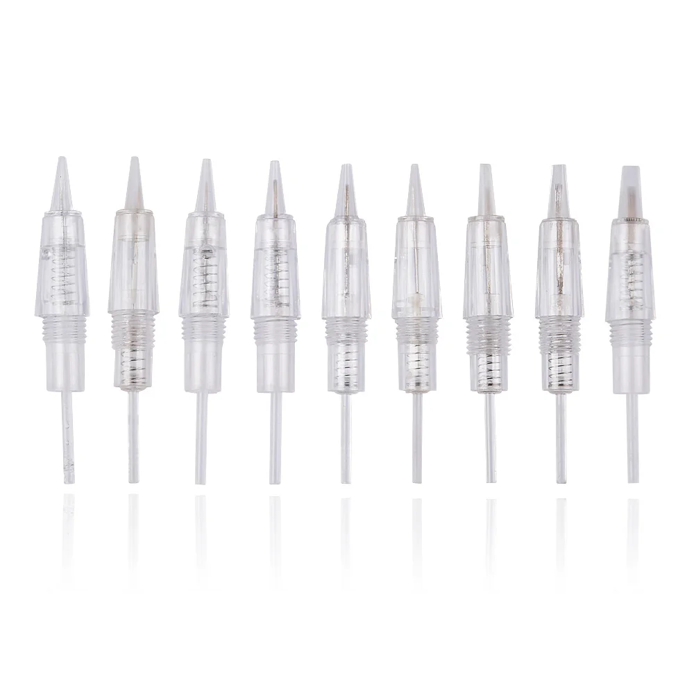 

50 stks Wegwerp Schroef Tattoo Naalden Cartridge Voor Premium Charmant Permanente Tattoo Machine Gun