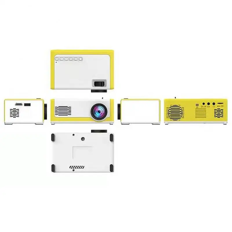 Usb de Áudio Mini Projetor Pixels Suporta 1080 p Yg-300 Hdmi Portátil Casa Media Player Vídeo Yg300 Led 320x240 8 Sistema de conferência