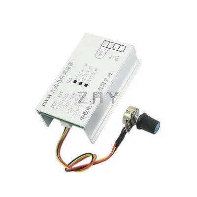 

DC6-12V 10A Aluminum Heatsink PWM Motor Speed Controller w B10K Potentiometer