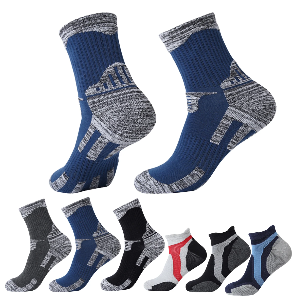 Outdoor Hiking Sports Elite Basketball Quarter Socks Fitness Running Climbing Compression Cotton Thermal Sock For Women/Men For Compression Socks Mens Socks Thermal Socks Women Hiking Socks