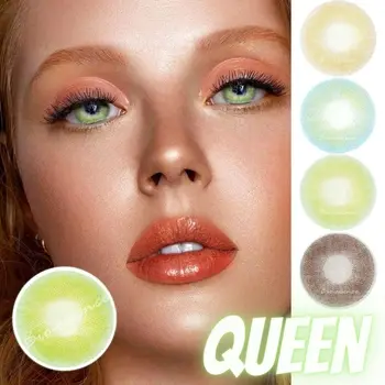 

2Pcs/Pair Queen Series Color Contact Lenses Colored Eye Lenses Eyes Contact Lenses Soft Beautiful Pupil Bio-essence