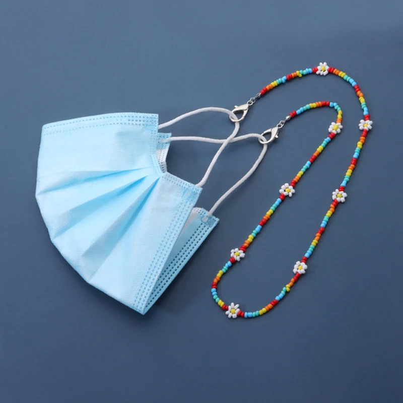 Daisy Flower Beads Sunglasses Lanyards Holder Chain Necklace Anti-Lost Strap Daisy Flower Beads Sunglasses Lanyards Holder Chain Necklace Anti-Lost Strap