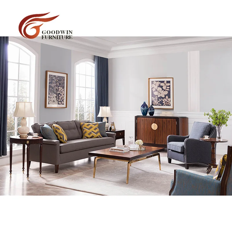 Couch living room sofa modern and center table TV store content side cabinet WA376 | Мебель
