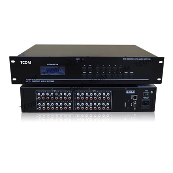 

16x16 Audio Matrix Switch RCA Switcher Multimedia Dual Channel Stereo RS232 IR Remote Control