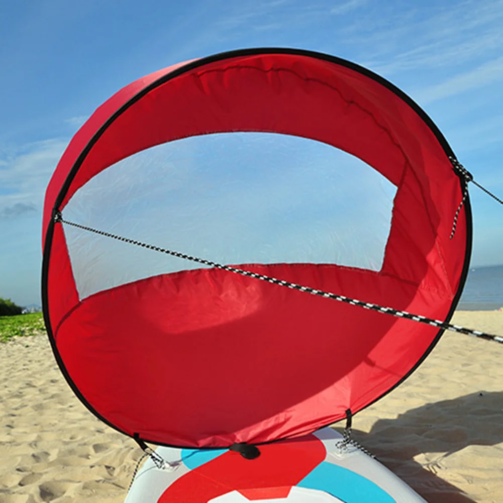 Прочное использование прочных аксессуаров каяк безопасная гребная Ветровая доска Парусная вода спорт ясное окно лодка парус Складная Каноэ