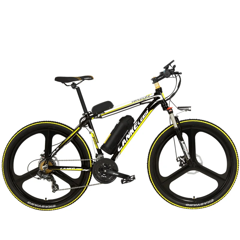 Best 26 Inch 7 Speed Electric Bicycle 5 Grade Pedal Assist 48V Strong Battery Mountain Bike, with 3.5 Inches Big LCD Display 0