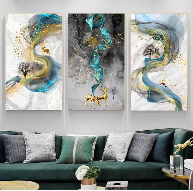 Abstract modern cuadros decoracion salon cuadros abstractos modernos  decorative pictures paintings for living room wall modernos - AliExpress