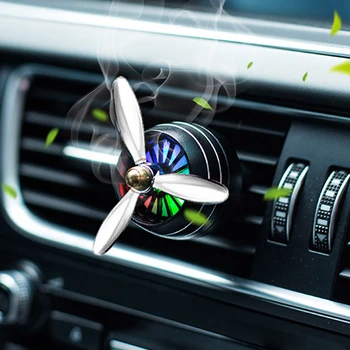 

Air Freshener Car Smell LED Mini Conditioning Vent Outlet Perfume Clip Fresh Aromatherapy Fragrance Alloy Auto Cars Accessories