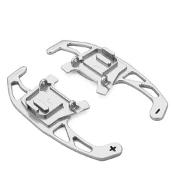 Enhanced Car Steering Wheel Shift Paddle Shifter (Silver)