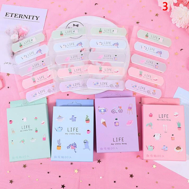 20Pcs/Box Cute Disposable Band Aid Wound sticker First Aid Emergency Kit Adhesive Bandages For Kids Children