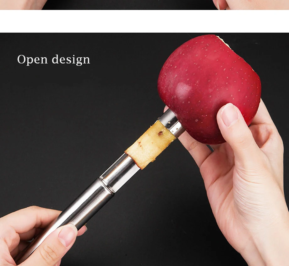 1Pcs Stainless Steel Twist Fruit Core Separator Seed Remover Hawthorn Jujube Pear Apple Corers Seeder Kitchen Gadgets Tools