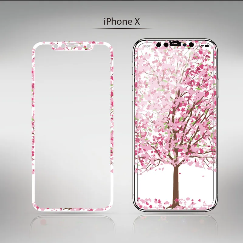 Защита экрана с милым мультяшным рисунком для iPhone 11 Pro Max закаленное стекло мягким