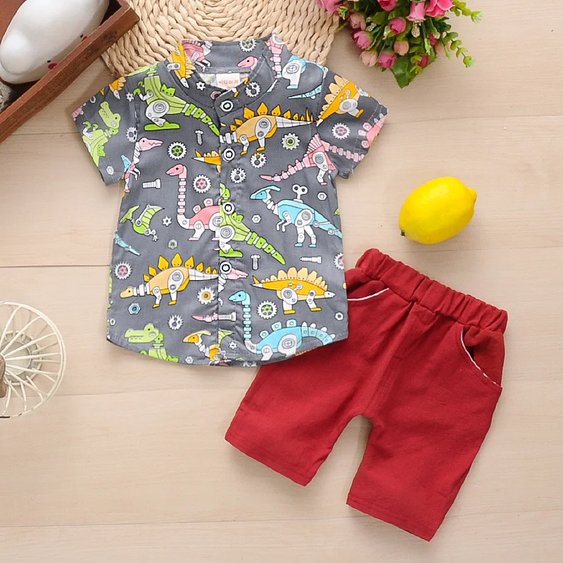 Спортивный костюм для мальчиков BibiCola летний хлопковый спортивный малышей